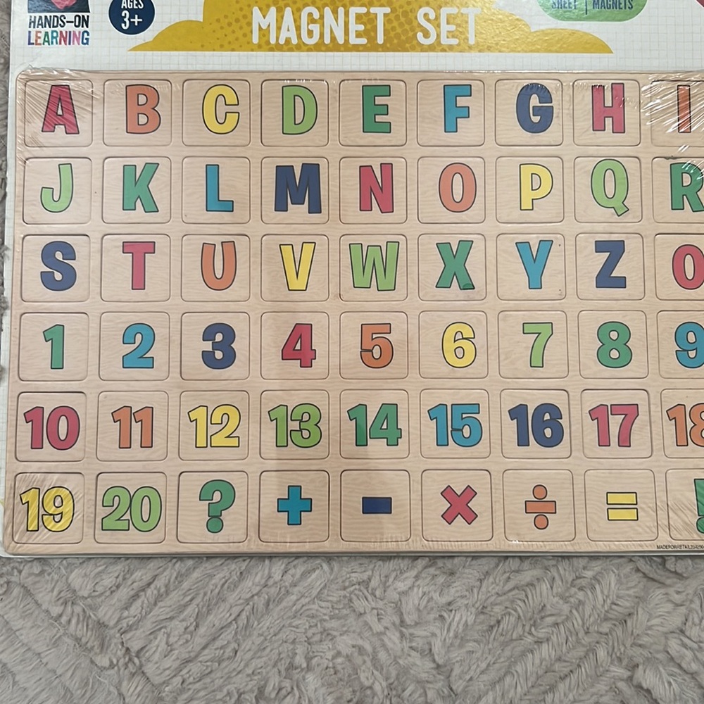 Number and Letter magnet set, 54 magnets 
New in sealed packaging - Picture 5 of 16